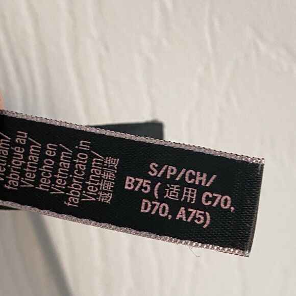 Victoria Secret Sports bra Size small Strappy Blue Heathered Minimal Support - Picture 3 of 5